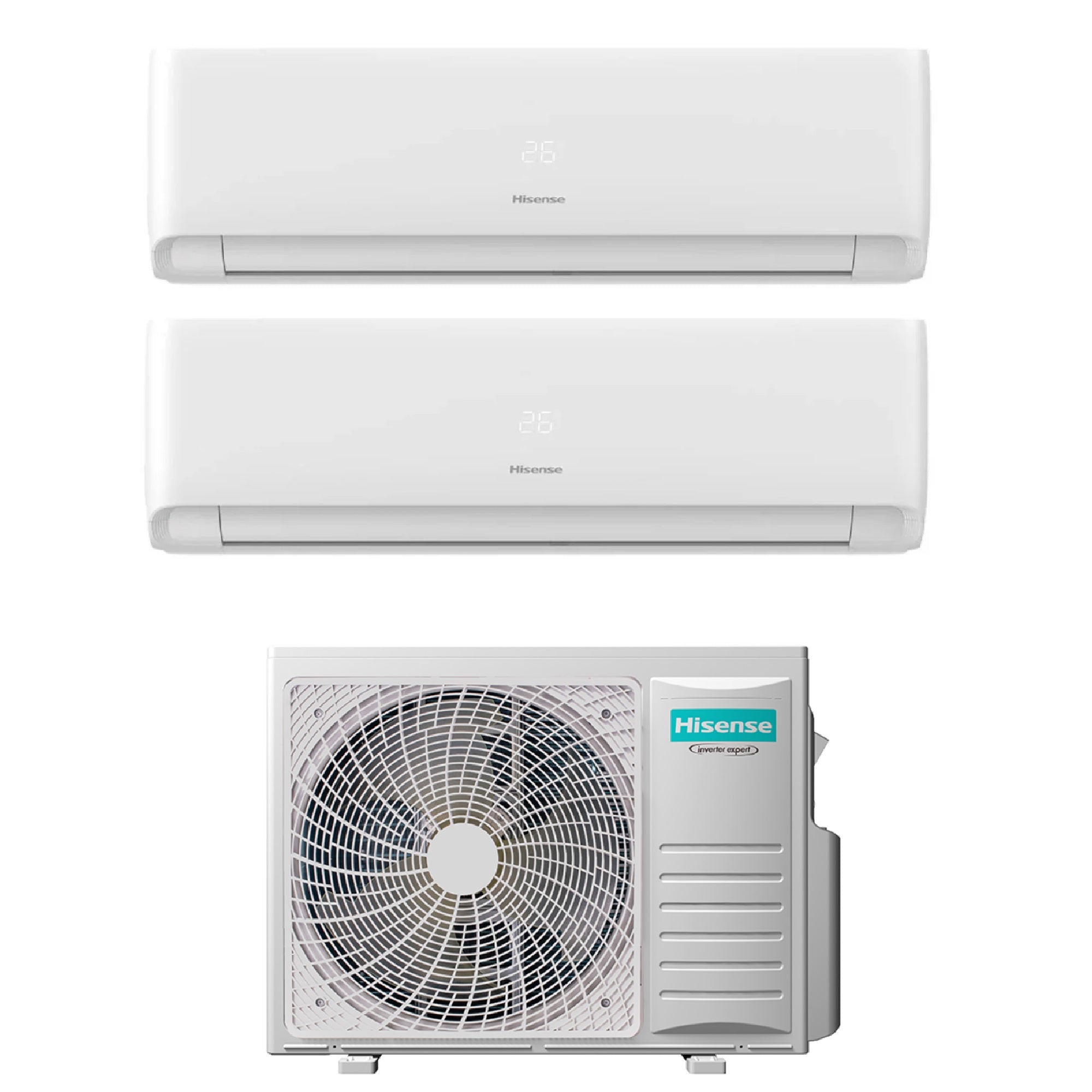 Climatizzatore Hisense Ecosense Dual Split 7000+18000 btu Wi-Fi 3AMW52U4RJC