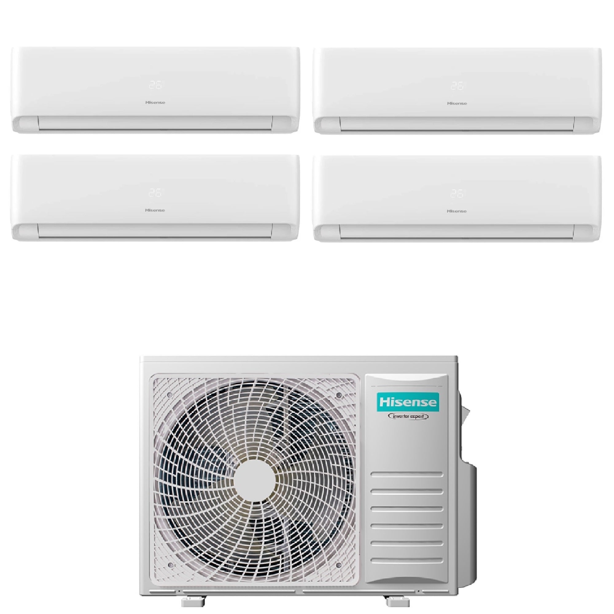 Climatizzatore Hisense Ecosense Quadri Split 7000+7000+7000+7000 btu Wi-Fi 4AMW81U4RJC