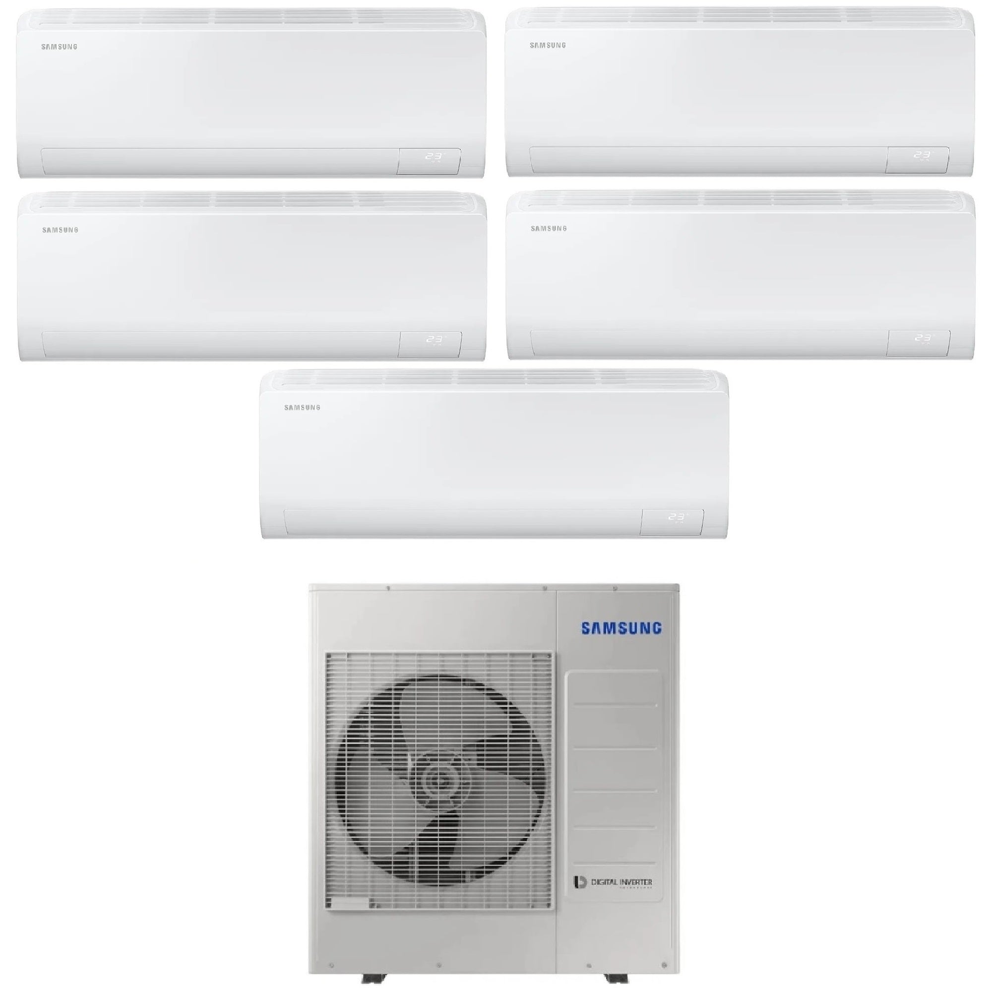 Climatizzatore Samsung Cebu S2 Penta Split 9000+9000+12000+12000+18000 btu Wi-Fi AJ100TXJ5KG/EU