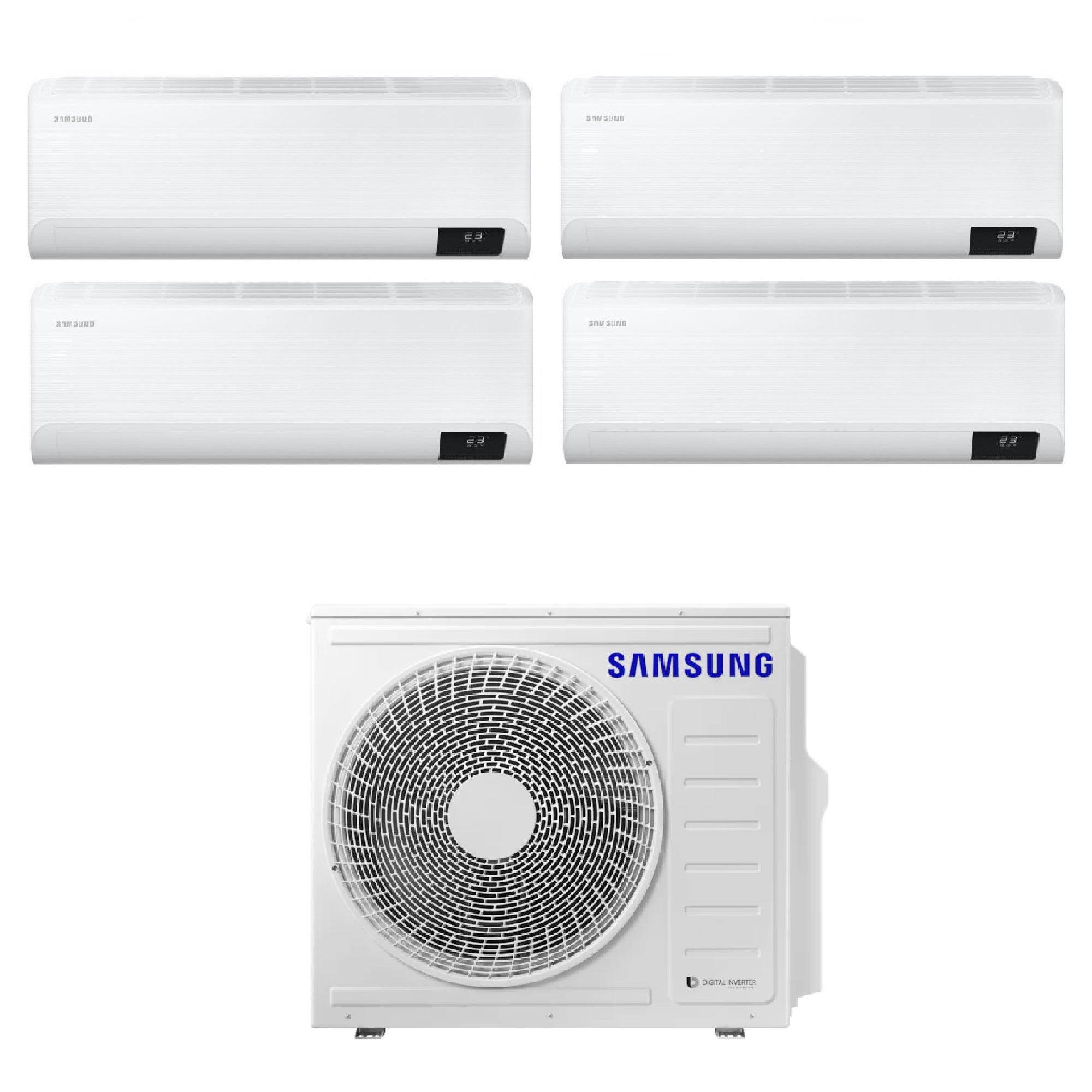 Climatizzatore Samsung Cebu Quadri Split 7000+9000+9000+18000 btu Wi-Fi AJ080TXJ4KG/EU