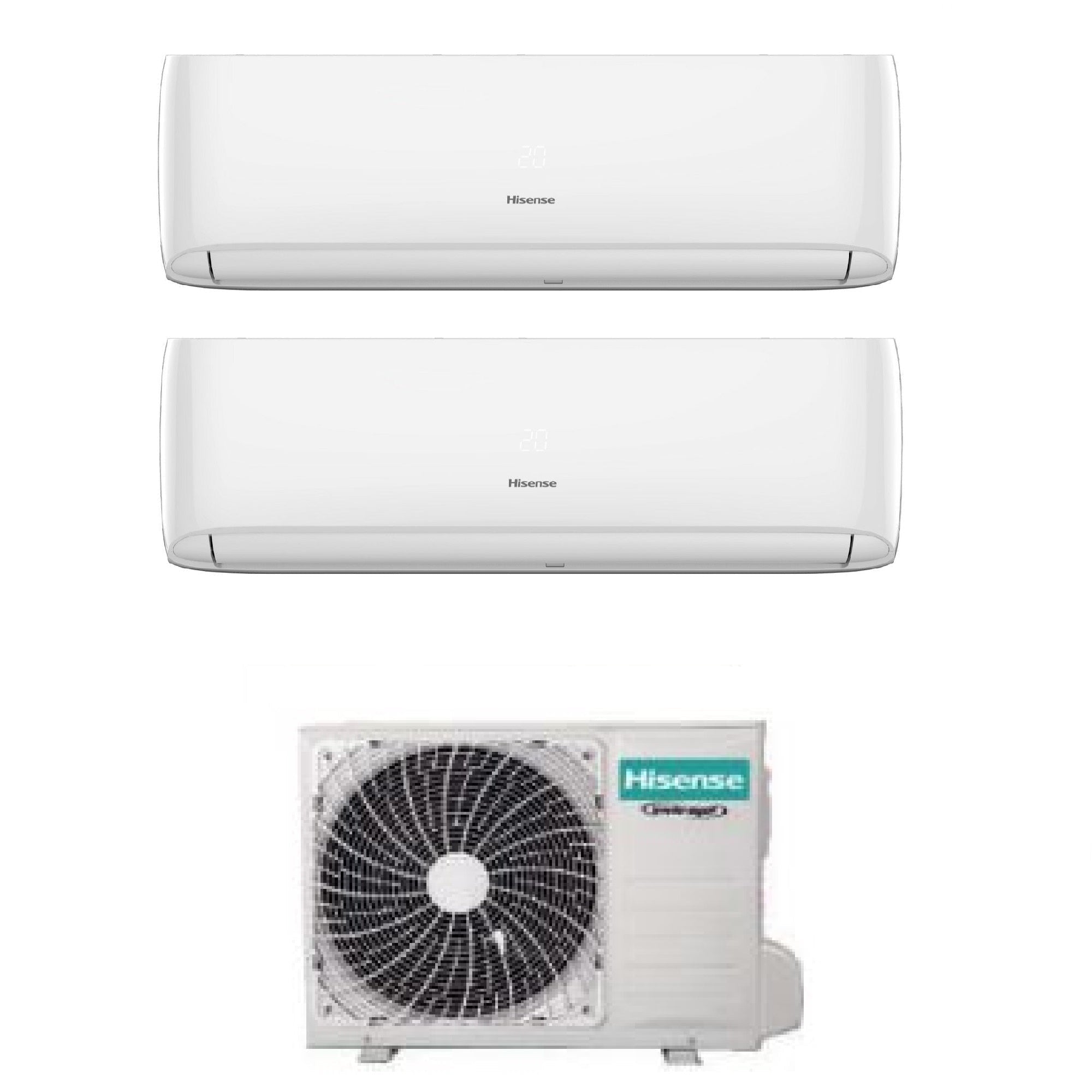 Climatizzatore Hisense Hi-Comfort Dual Split 7000+12000 btu Wi-Fi 2AMW42U4RGC