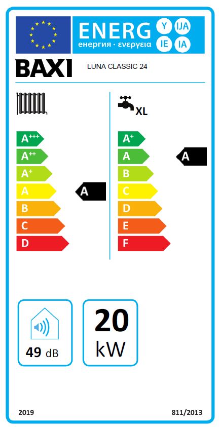 Caldaia a condensazione Baxi 24 kw Luna Classic 24