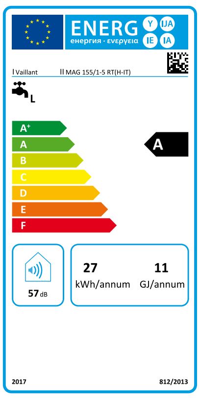 Scaldabagno a gas GPL 15 Litri Vaillant turboMAG Plus 155/1-5 RT Camera Stagna