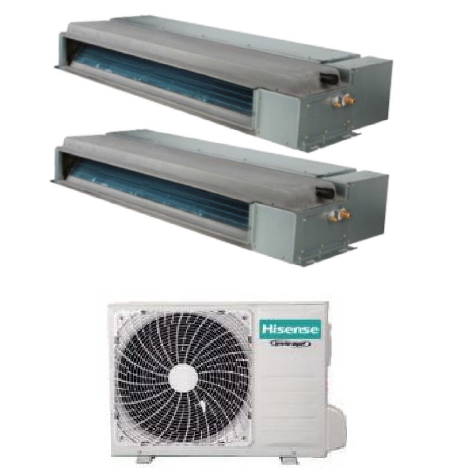 Climatizzatore Hisense Canalizzato Dual Split 9000+12000 Btu 2AMW42U4RGC