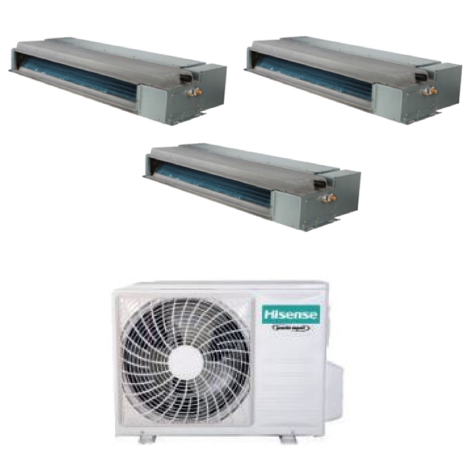 Climatizzatore Hisense Canalizzato Trial Split 9000+9000+9000 Btu 3AMW72U4RJC