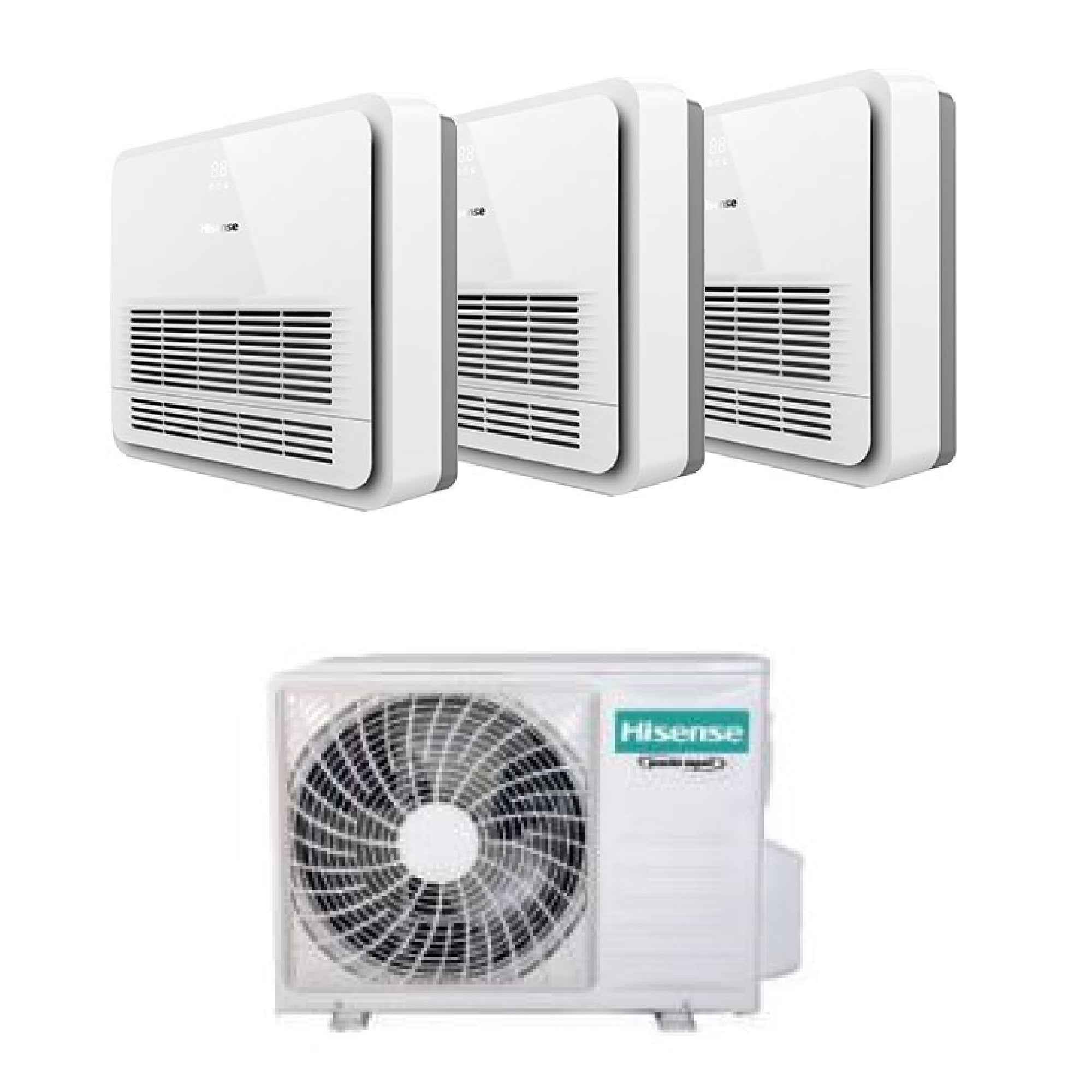 Climatizzatore Hisense Console serie Turbo Trial Split 12000+12000+12000 Btu 3AMW72U4RJC