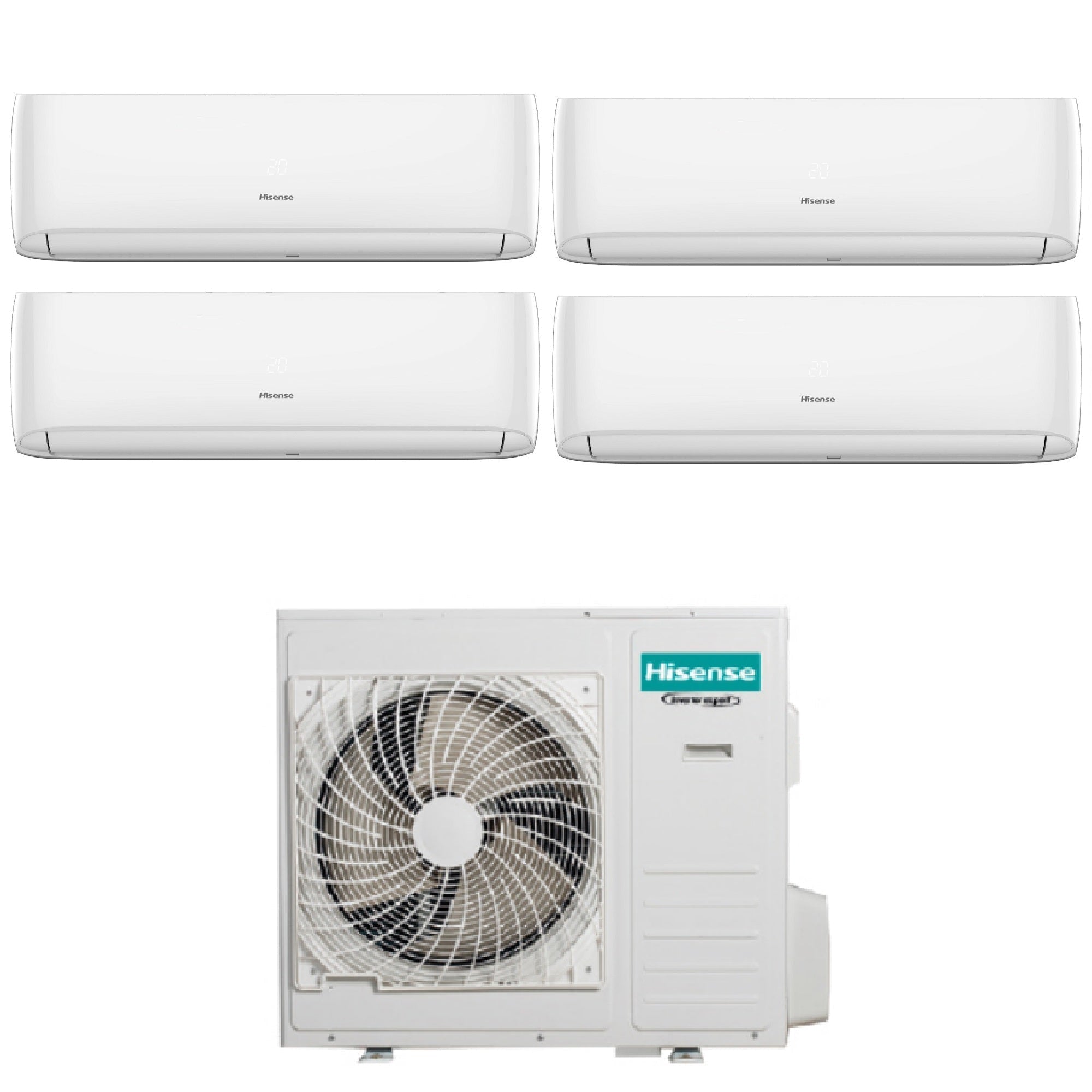 Climatizzatore Hisense Hi-Comfort Quadri Split 7000+7000+7000+9000 btu Wi-Fi 4AMW81U4RJC