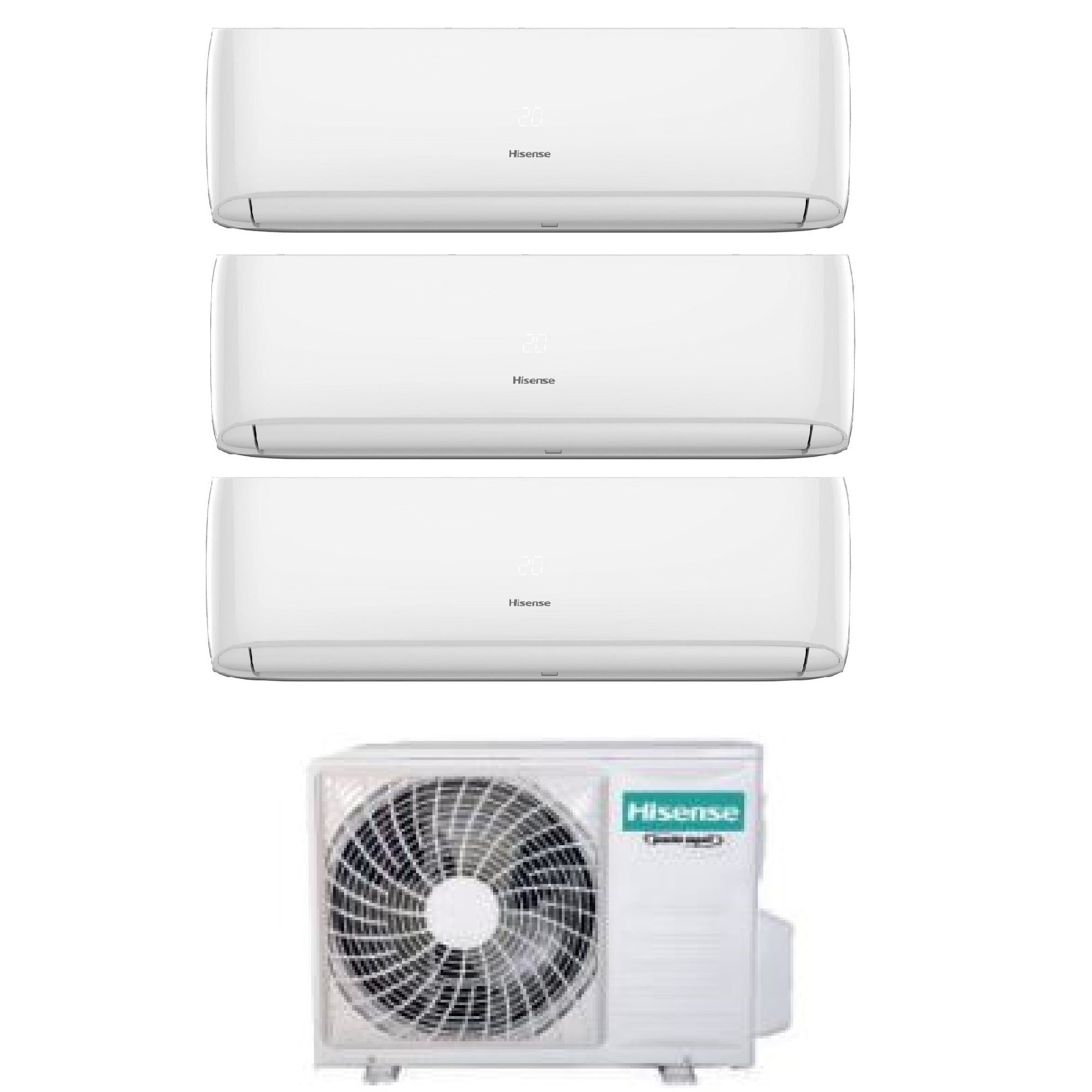 Climatizzatore Hisense Hi-Comfort Trial Split 7000+7000+9000 btu Wi-Fi 3AMW72U4RJC