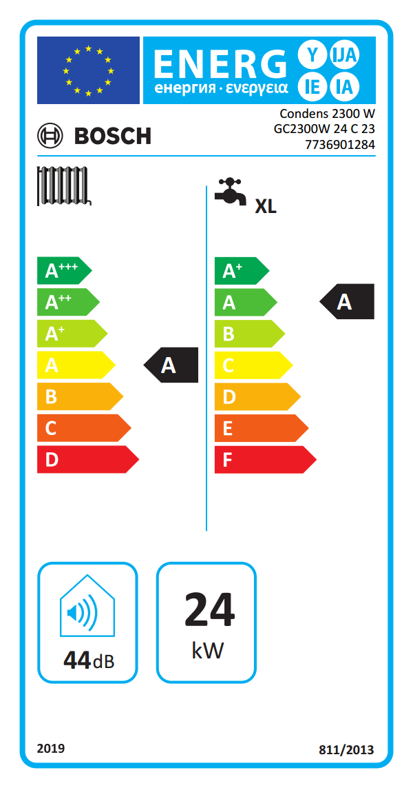 Caldaia a condensazione 24 kw Bosch Condens GC2300W 24 C