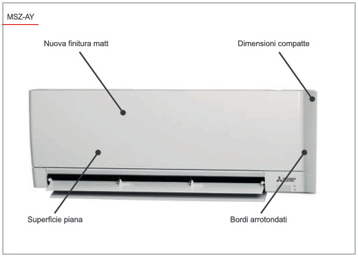 Climatizzatore Mitsubishi serie AY 9000 btu Wi-Fi MSZ-AY25VGKP